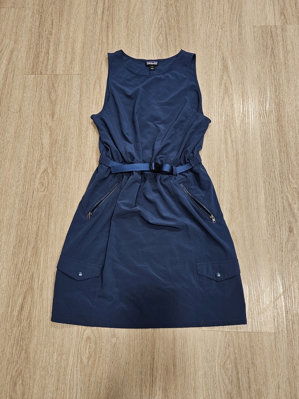 Patagonia Women's Fleetwith Belted Dress Blue Size Small